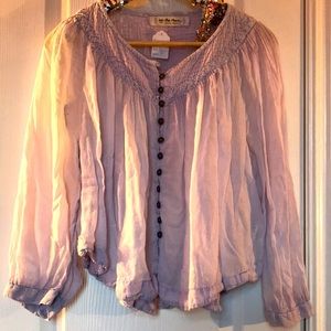 We the Free people top shirt purple xs 0 2